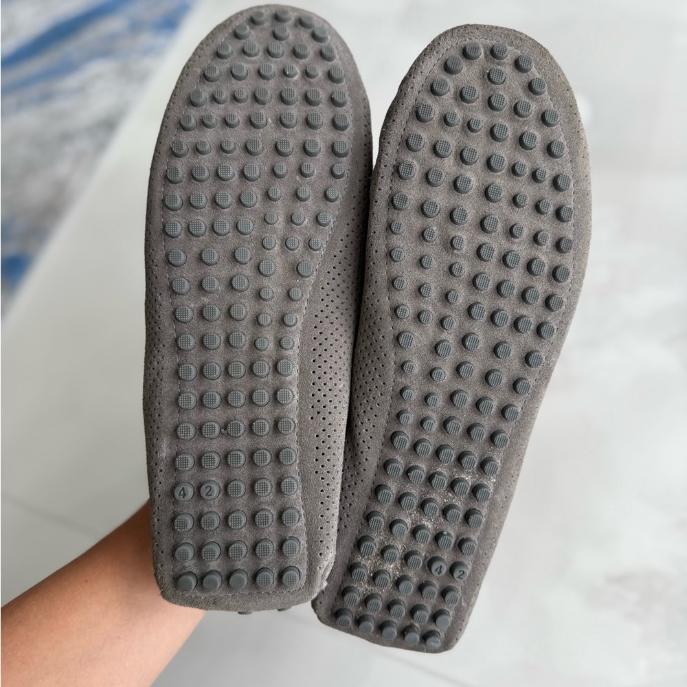 Zara Gray Tassel Leather Loafers for Men - Picture 5 of 7